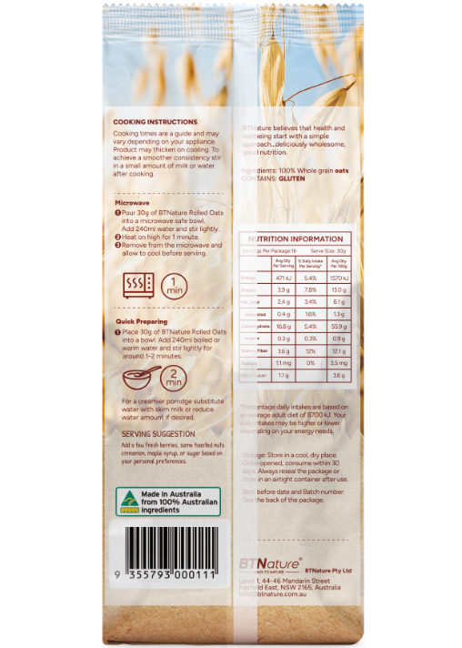BTNature® Rolled Oats