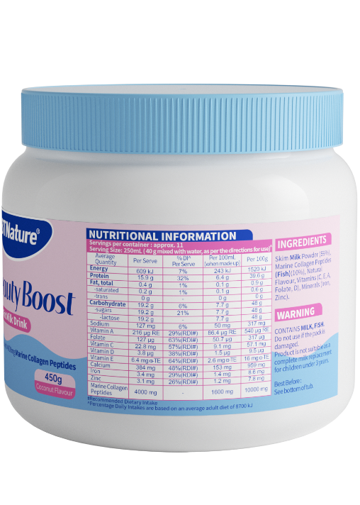 BTNature® Beauty Boost Low Fat Milk Drink Coconut Flavour