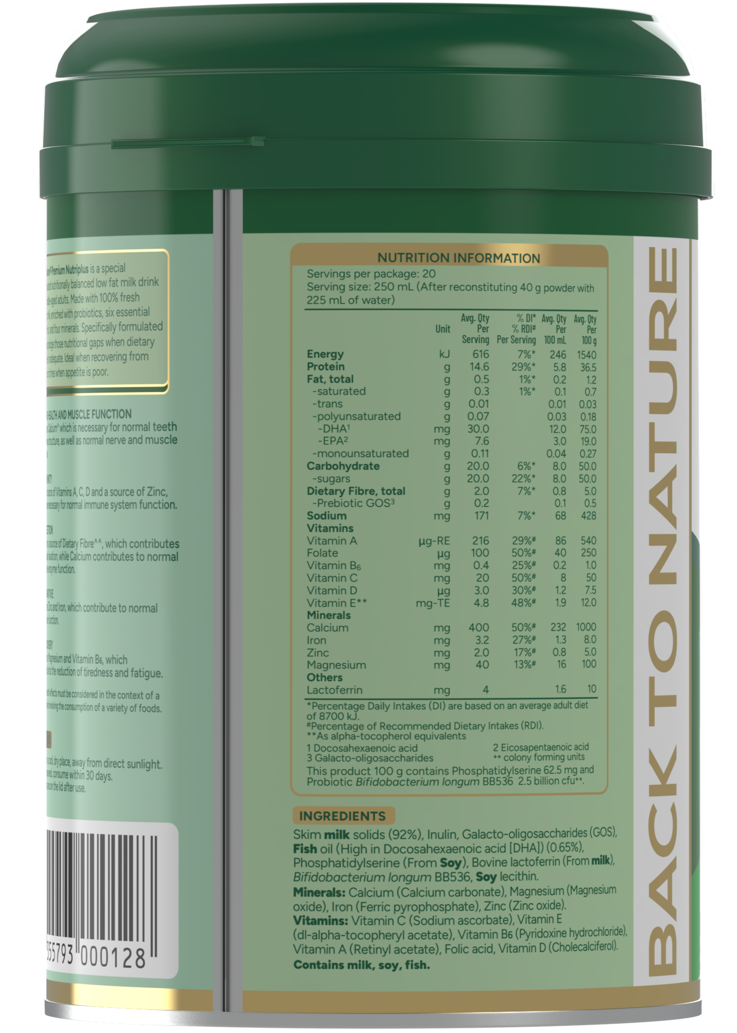 BTNature® Premium Nutriplus Nutritionally Balanced Skim Milk Powder