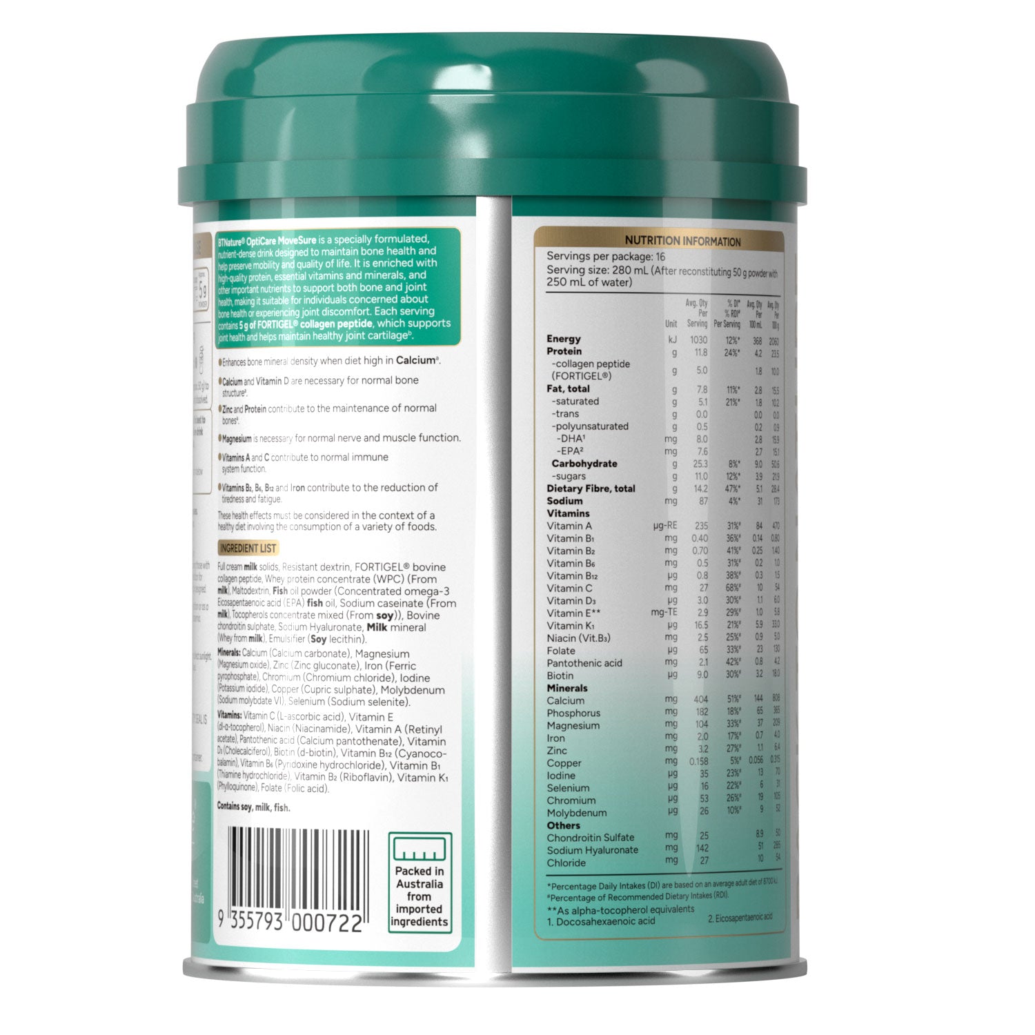 BTNature® OptiCare MoveSure Enriched Nutrition